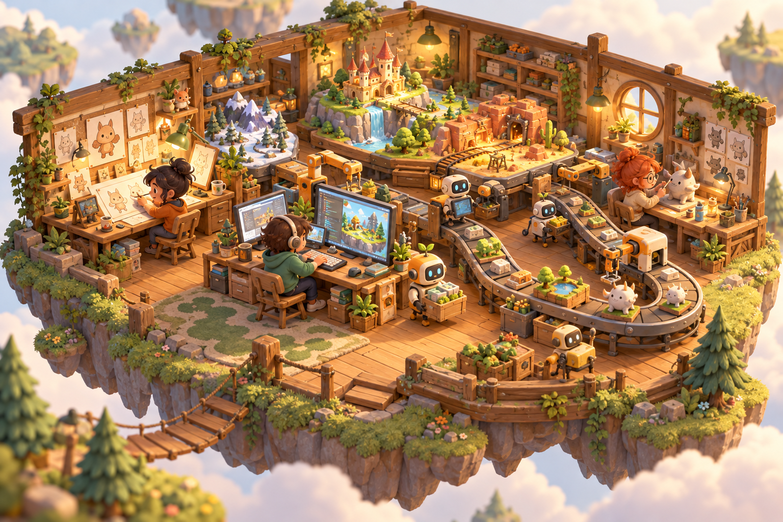 Workshop indie Little Loop trên một đảo nổi